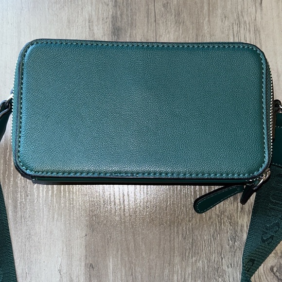GUESS Dark green crossbody messenger bag with adjustable strap - Picture 6 of 10
